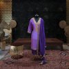 Crepe Purple Suit